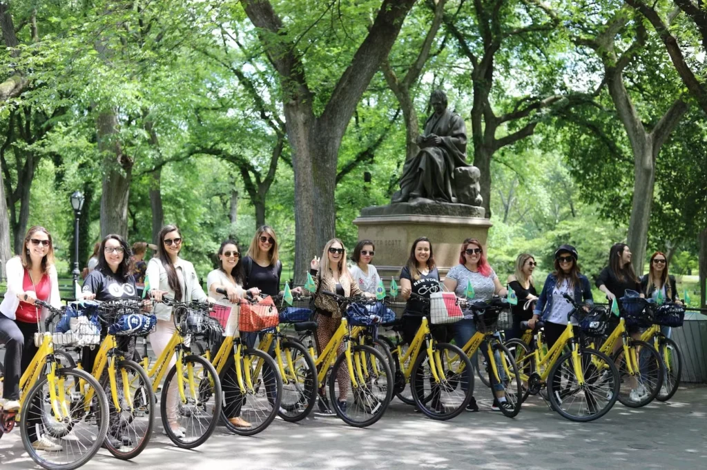 tour bici central park nymyway
