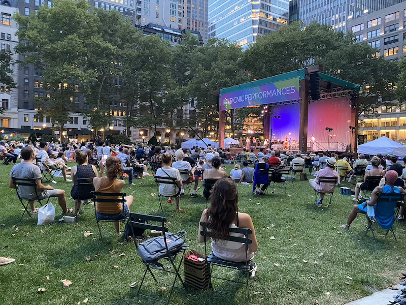 conciertos gratis en bryant park nyc