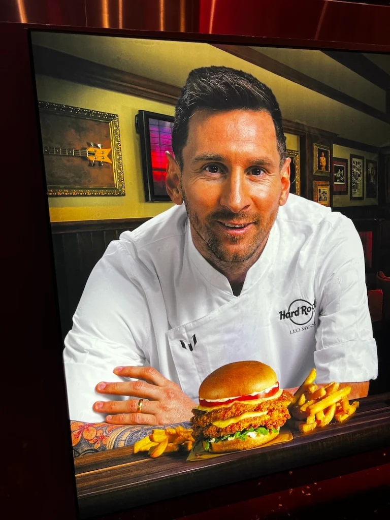 hamburguesa messi hard rock