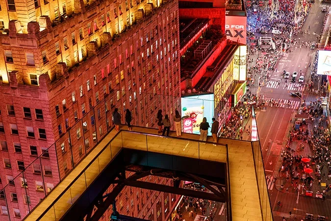 times travel one times square skywalk nymyway